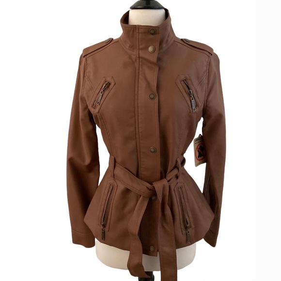Jou Jou Faux Leather Jacket - Picture 1 of 7